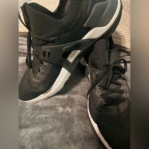 Under Armour Black and White Athletic Shoes